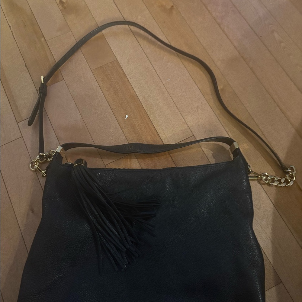 Michael Kors Black Crossbody Bag with Quilted Design